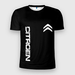 Мужская спорт-футболка Citroen logo white