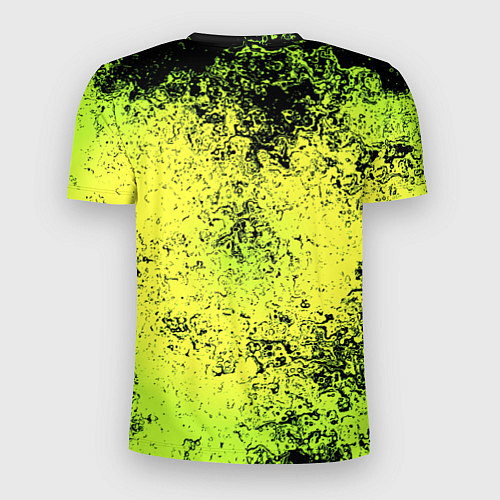 Мужская спорт-футболка Dead by daylight краски кислотные / 3D-принт – фото 2