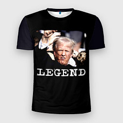 Мужская спорт-футболка Мем Трамп после покушения: легенда
