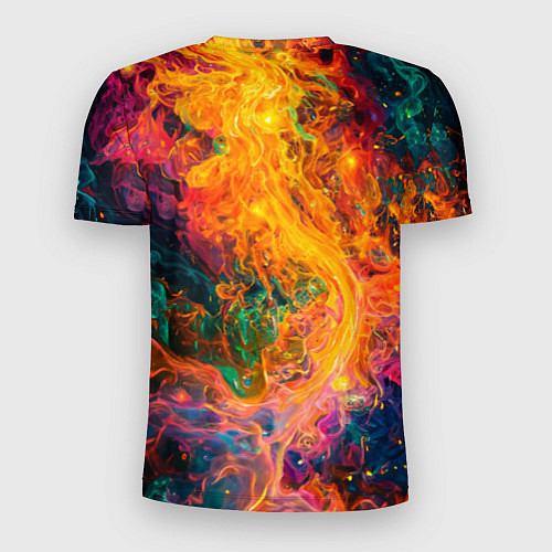 Мужская спорт-футболка Огненный монах / 3D-принт – фото 2