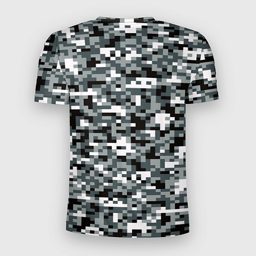 Мужская спорт-футболка Камуфляжные пиксели текстура / 3D-принт – фото 2