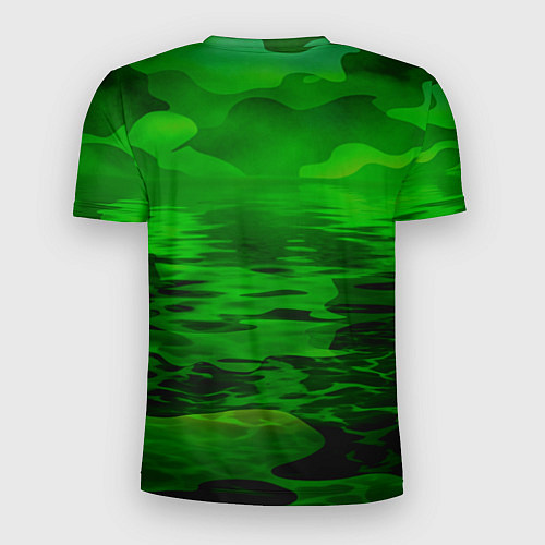 Мужская спорт-футболка Камуфляж с водой / 3D-принт – фото 2