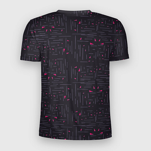 Мужская спорт-футболка Розовые треугольники на темном / 3D-принт – фото 2