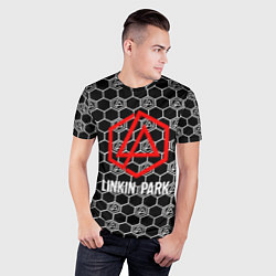 Футболка спортивная мужская Linkin park logo pattern, цвет: 3D-принт — фото 2