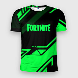 Мужская спорт-футболка Fortnite geometry green