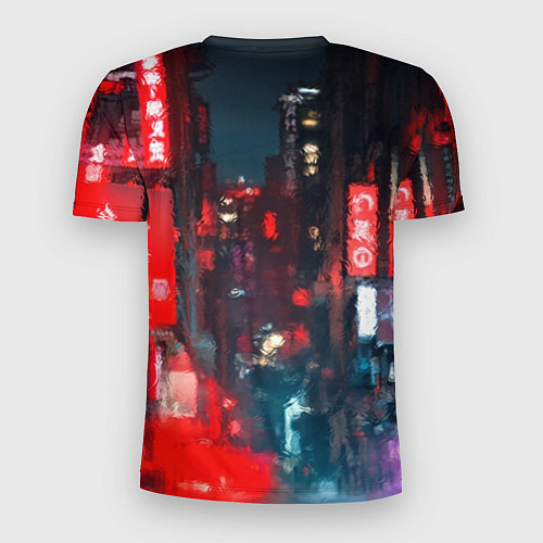 Мужская спорт-футболка Бронированный красный киборг / 3D-принт – фото 2