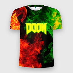 Мужская спорт-футболка Doom Eternal fire