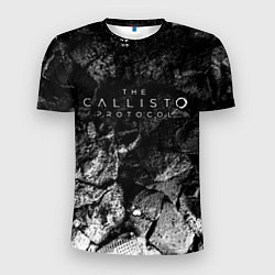 Мужская спорт-футболка The Callisto Protocol black graphite