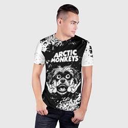 Футболка спортивная мужская Arctic Monkeys рок пес, цвет: 3D-принт — фото 2
