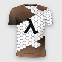 Футболка спортивная мужская Half life соты, цвет: 3D-принт