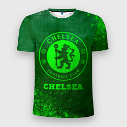 Футболка спортивная мужская Chelsea - green gradient, цвет: 3D-принт