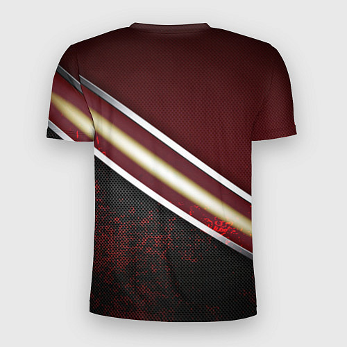 Мужская спорт-футболка Сталь Россия текстура / 3D-принт – фото 2