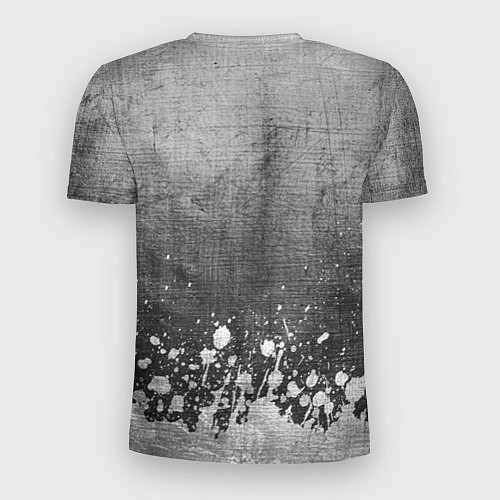 Мужская спорт-футболка Leeds United - grey gradient посередине / 3D-принт – фото 2