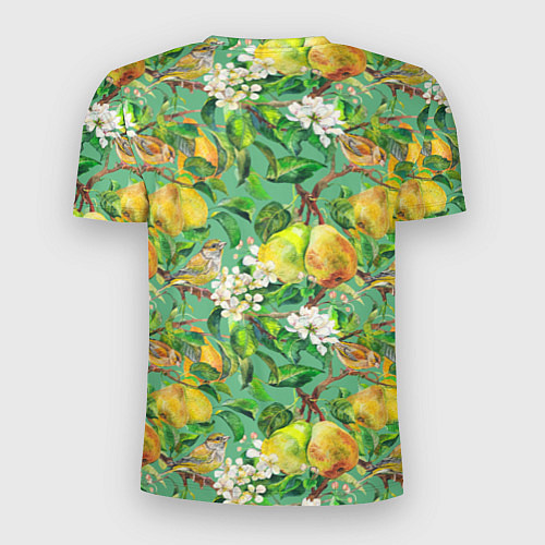Мужская спорт-футболка Груши и птицы / 3D-принт – фото 2