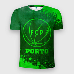 Мужская спорт-футболка Porto - green gradient