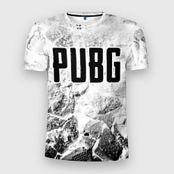 Мужская спорт-футболка PUBG white graphite