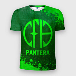 Мужская спорт-футболка Pantera - green gradient