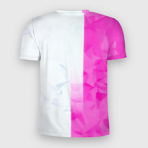 Мужская спорт-футболка Game over pink abstraction / 3D-принт – фото 2