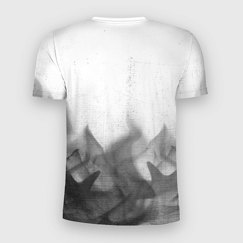 Мужская спорт-футболка FAW - white gradient посередине / 3D-принт – фото 2