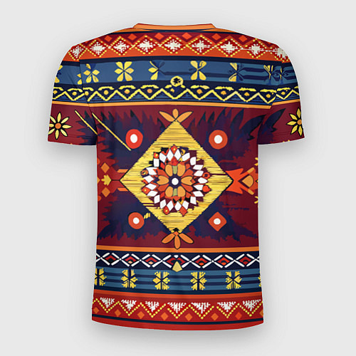 Мужская спорт-футболка Стиль советского ковра узоры и орнамент / 3D-принт – фото 2