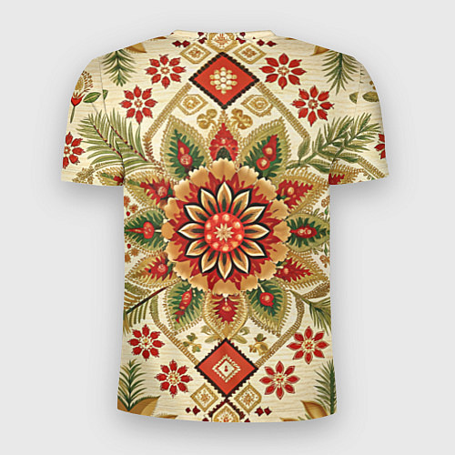 Мужская спорт-футболка Стиль советского ковра узоры и орнамент / 3D-принт – фото 2