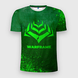 Мужская спорт-футболка Warframe - green gradient