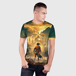 Футболка спортивная мужская Герой Greedfall 2 the dying world, цвет: 3D-принт — фото 2