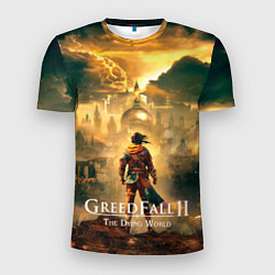 Мужская спорт-футболка Герой Greedfall 2 the dying world
