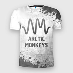 Мужская спорт-футболка Arctic Monkeys - white gradient