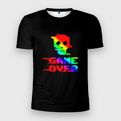 Мужская спорт-футболка Game over gradient