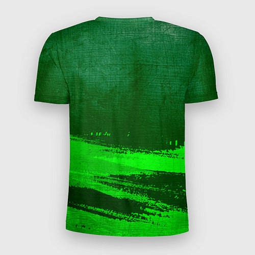 Мужская спорт-футболка Borussia - green gradient посередине / 3D-принт – фото 2