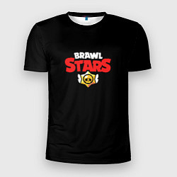 Мужская спорт-футболка Brawl stars logo red