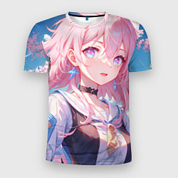 Мужская спорт-футболка Honkai Star Rail March 7th beauty