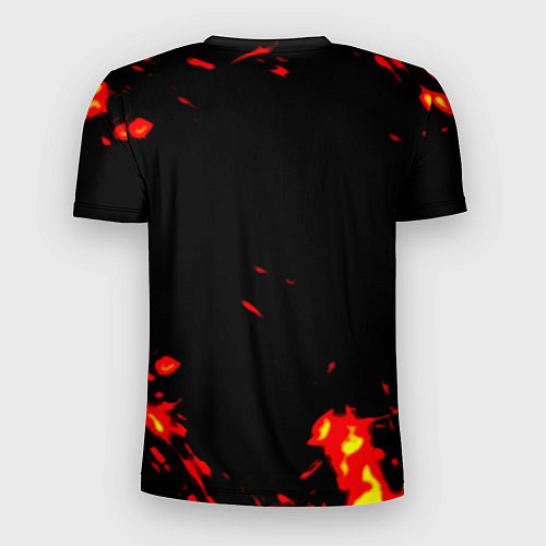Мужская спорт-футболка Portal огненная лава / 3D-принт – фото 2