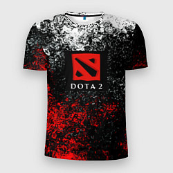 Футболка спортивная мужская Dota 2 брызги красок, цвет: 3D-принт