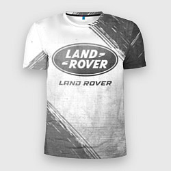 Мужская спорт-футболка Land Rover - white gradient