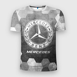 Мужская спорт-футболка Mercedes - grey gradient