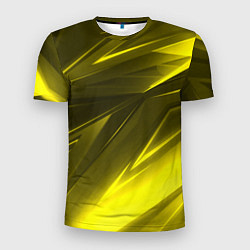 Футболка спортивная мужская Gold stripes abstraction, цвет: 3D-принт