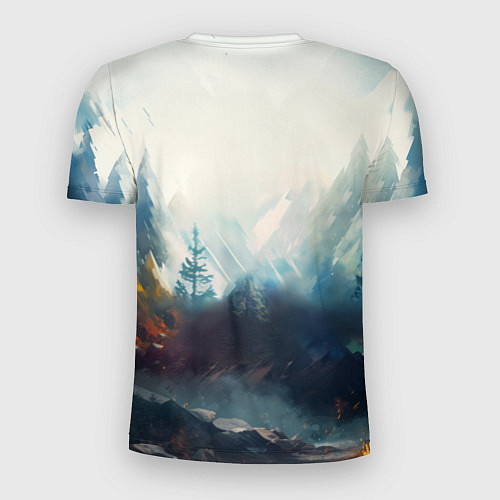 Мужская спорт-футболка Агрессивный бурый медведь / 3D-принт – фото 2