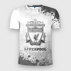 Футболка спортивная мужская Liverpool - white gradient, цвет: 3D-принт