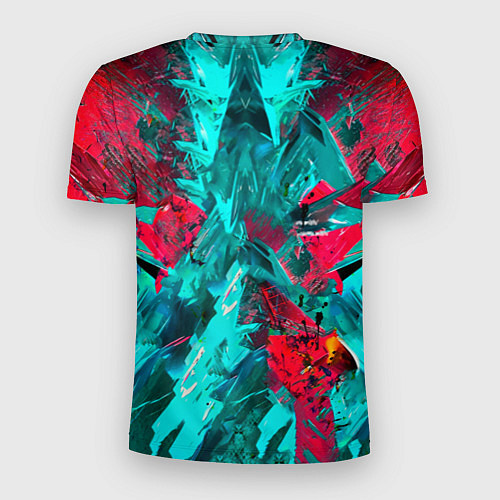 Мужская спорт-футболка Электрогитара в красках / 3D-принт – фото 2