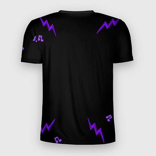 Мужская спорт-футболка Manowar неоновый череп / 3D-принт – фото 2