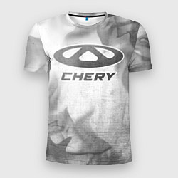 Мужская спорт-футболка Chery - white gradient