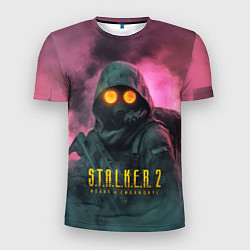 Футболка спортивная мужская Stalker 2 радиоактивный дым, цвет: 3D-принт