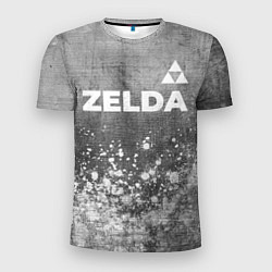 Футболка спортивная мужская Zelda - grey gradient посередине, цвет: 3D-принт