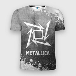 Футболка спортивная мужская Metallica - grey gradient, цвет: 3D-принт