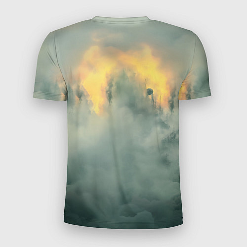 Мужская спорт-футболка Stalker зараженный город в тумане / 3D-принт – фото 2