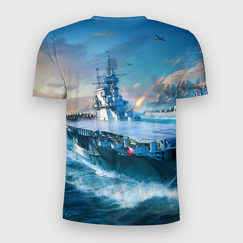 Мужская спорт-футболка War Thunder ship / 3D-принт – фото 2