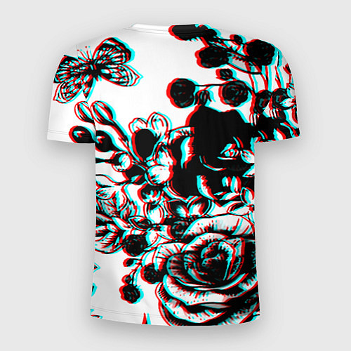 Мужская спорт-футболка Dead by april rose glitch / 3D-принт – фото 2