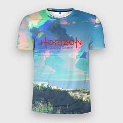 Мужская спорт-футболка Horizon: Zero Dawn game steel